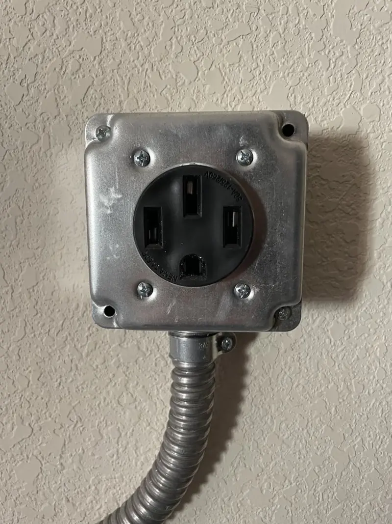 NEMA 14-50 outlet installed for Smart Home Electrical in Summerville